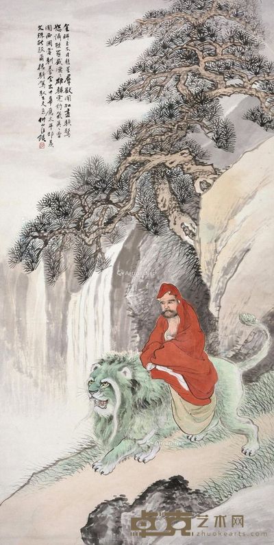 汪琨 达摩 133×66cm