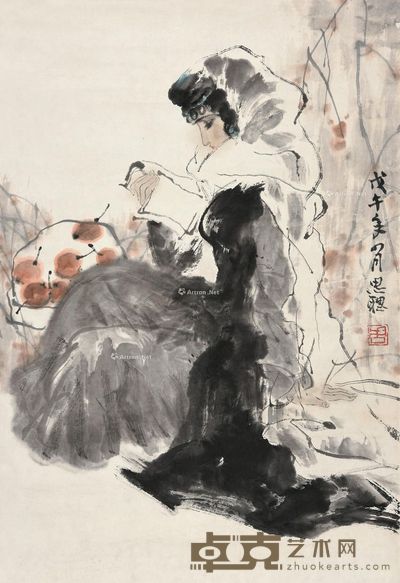 周思聪 人物 70×48cm