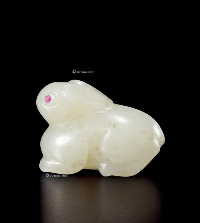清中期 白玉兔