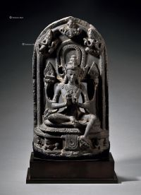 帕拉文化 石雕帕拉湿婆神像