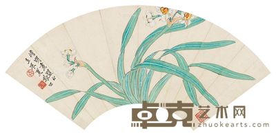 李凤公 水仙 19×50cm