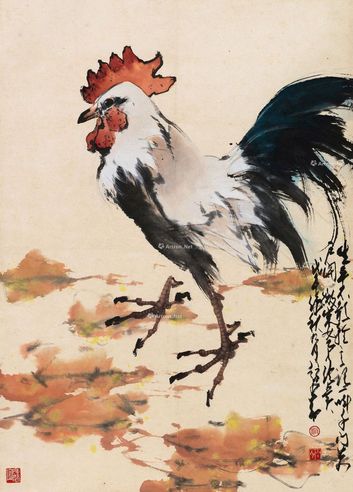 赵少昂 大吉图