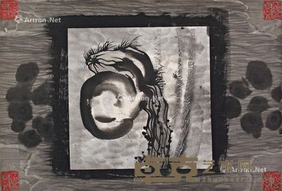谷文达 人体山水之一 47×69cm