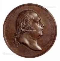 1815-1824年法国波旁王朝复辟纪念章样章一枚