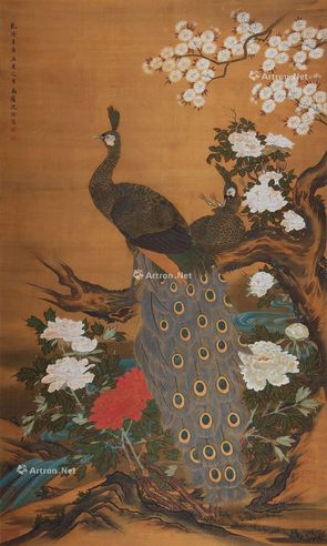 沈荃 画鸟