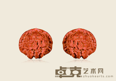 白狮子头核桃一对 直径4.8cm