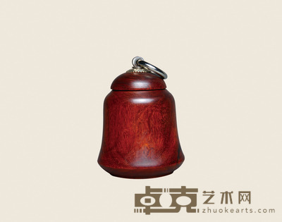 小叶金星紫檀铃铛盖罐 9×7