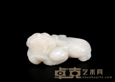 和田白玉祥瑞大把件 10.5×4.5