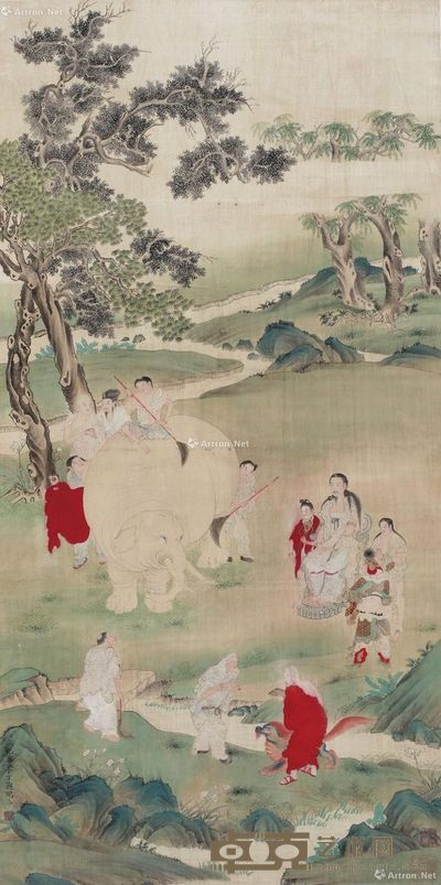 张恺 摹丁观鹏本 89×43.5cm