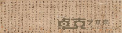 王文治 书法横幅 41×155cm