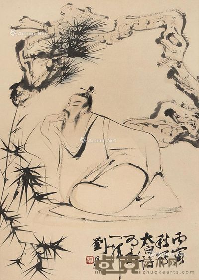 刘旦宅 人物 68×48cm