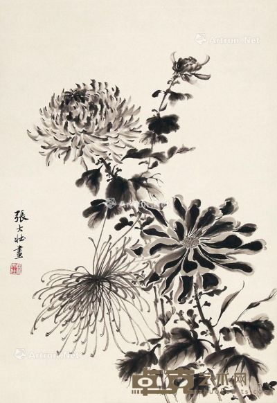 张大壮 花卉 51×34cm