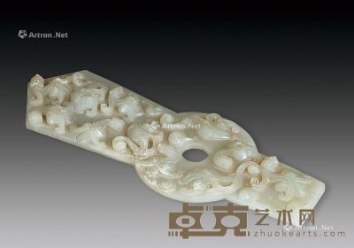 白玉螭虎纹圭璧 30.5cm