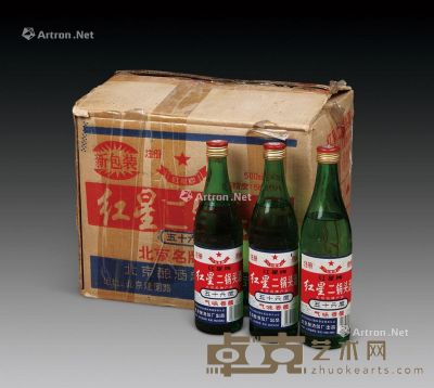 2000年 红星二锅头酒原箱一件（共20瓶） --