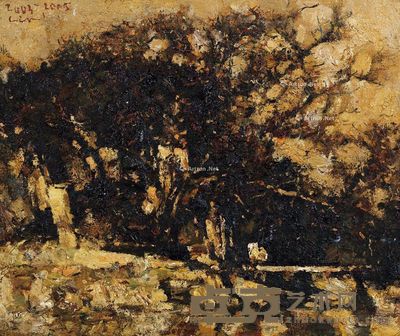 林永康 村口 42×51cm