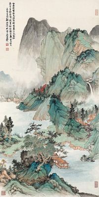 郑伯萍 湖光峦影