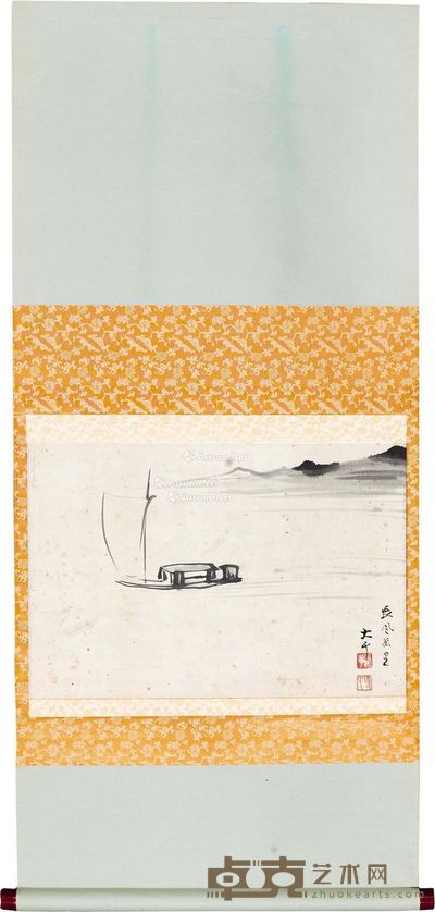 张大千 长风万里 33×48cm
