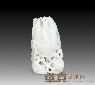 现代 白玉佛手把件 长4.5cm；宽3cm；高8.4cm