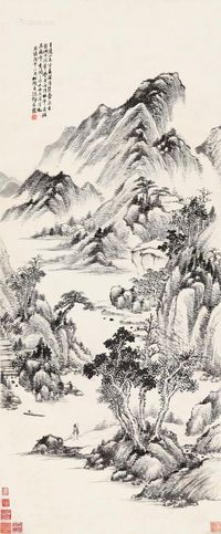 何维朴 山水