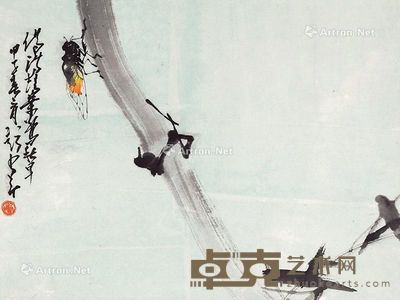 赵少昂 花鸟 50×39cm