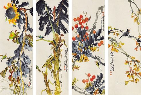 赵少昂 花鸟