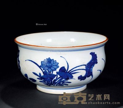 清早期 青花花果纹香炉 直径22.5cm