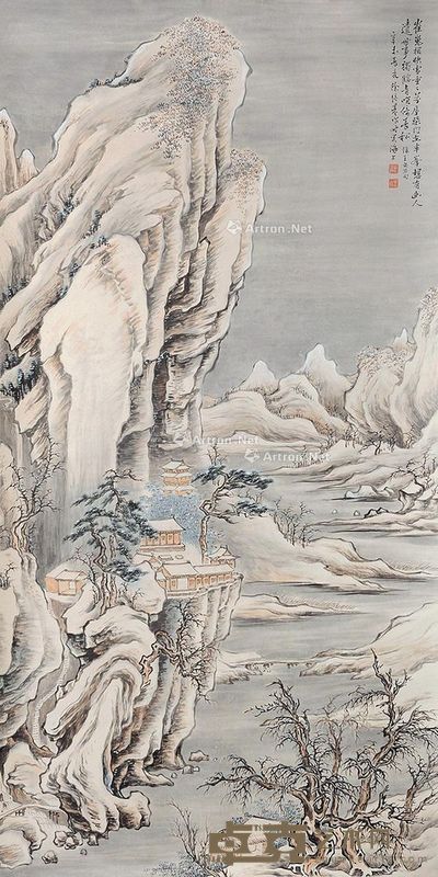 徐培基 江山晴雪 133×66.5cm