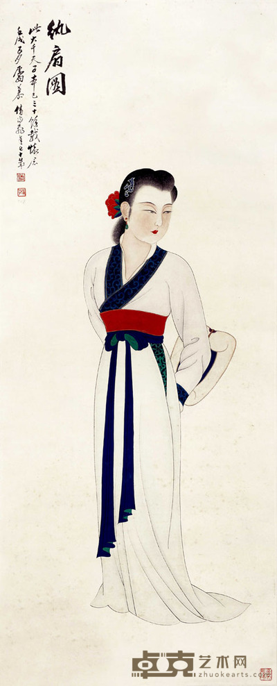 慕凌飞 纨扇图 115×47cm 约5平尺