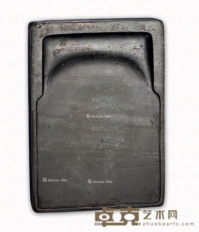 清 玉带金星纹门字形歙砚 长12.7cm;宽9cm;厚2cm