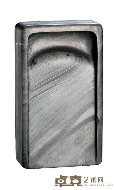 清 眉纹歙砚 长11.5cm;宽6.8cm;厚3cm
