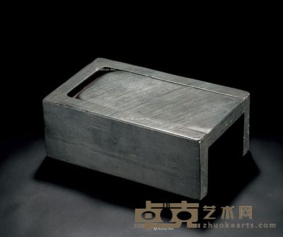 清 罗纹抄手歙砚 长19cm；宽11.5cm；厚7.5cm