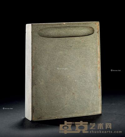 宋 三寸暗细罗纹小砚 长8.9cm;宽7.5cm;厚2cm