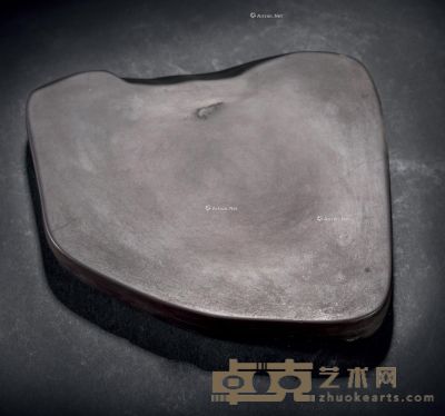 清 随形端石砚板 长12cm；宽11.5cm；厚1.5cm