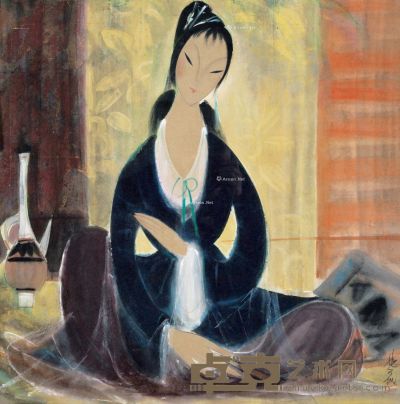 林风眠 仕女 68×68cm