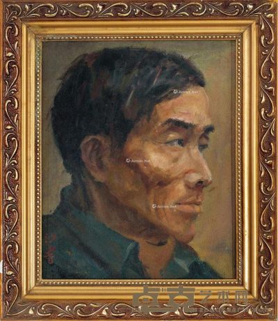 沙耆 人物肖像 29×23.5cm