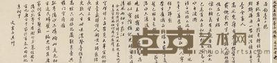 文震孟 钓台十绝卷 26×113.5cm