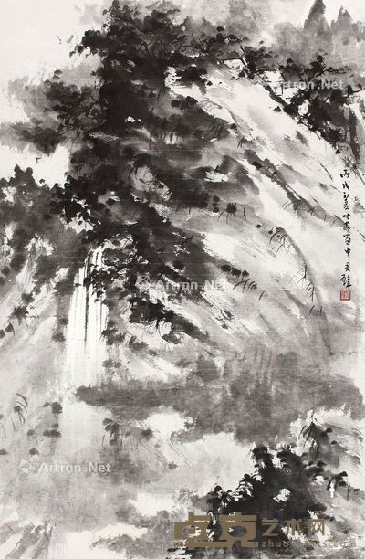 黄君璧 峰峦 85×56cm