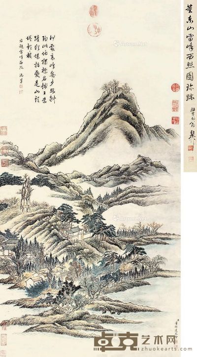 董邦达 山水 116×59cm