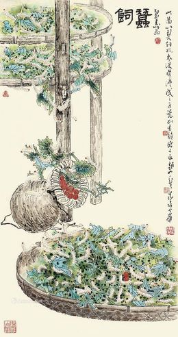 郑乃珖 饲蚕