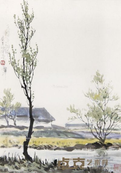 李桦 春天的风景 36×26cm