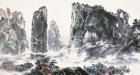 方隆昌 山水