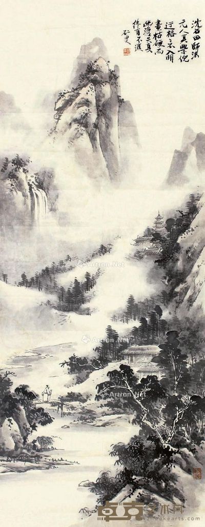 黄宾虹 山水 113×44cm