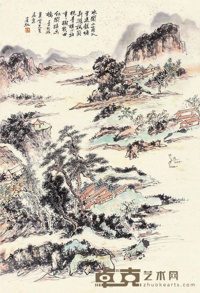 黄宾虹 山水 97×65cm