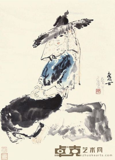 贾浩义 人物 65×47cm