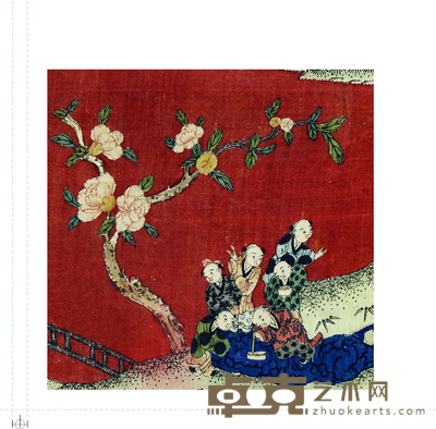 清 缂丝百子图 212×39cm