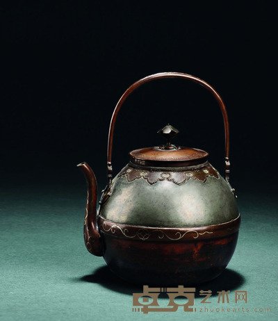 清 银壶 H.15.5cm