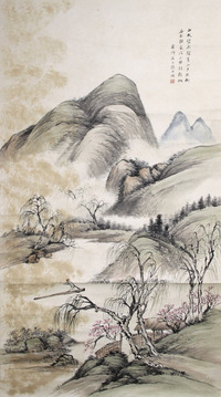 杨伯润 山水