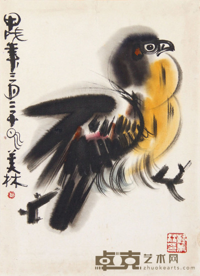 韩美林 鹰 54×38cm