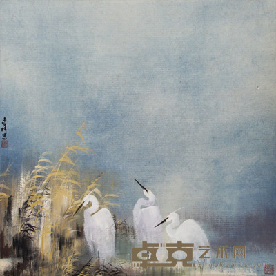 付希林 湖畔 81×81cm