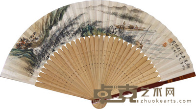 周怀民 山水 40×7cm